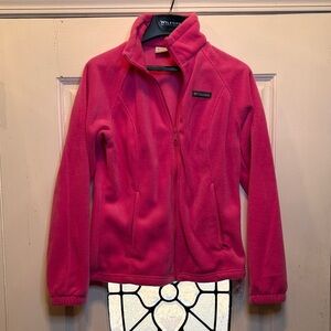 Columbia Vibrant Pink Full-Zip Fleece
